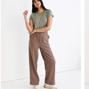 NWT Waffle Pull On High Rise Straight Pants